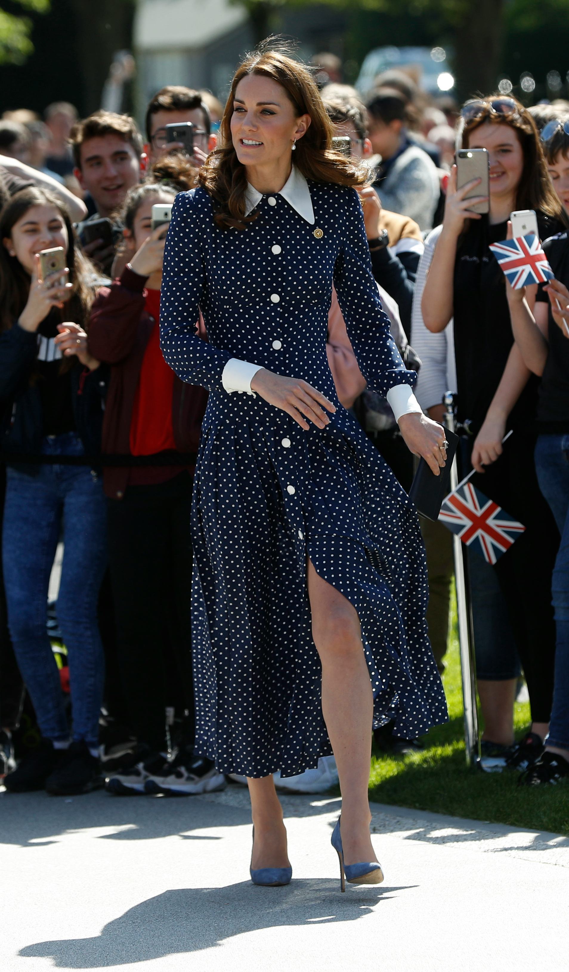 alessandra rich polka dot dress royal wedding