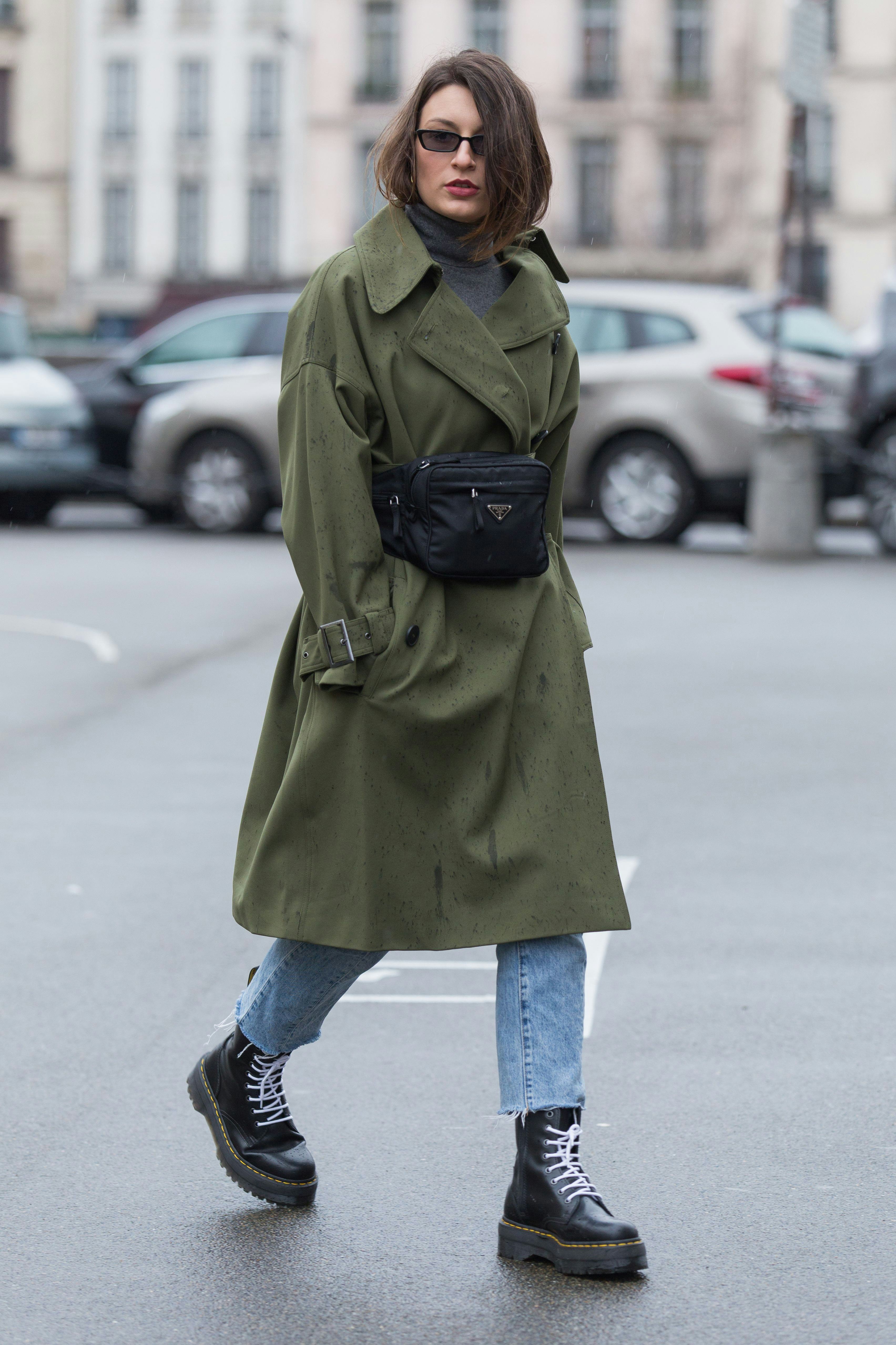 bum bag worn over shoulder