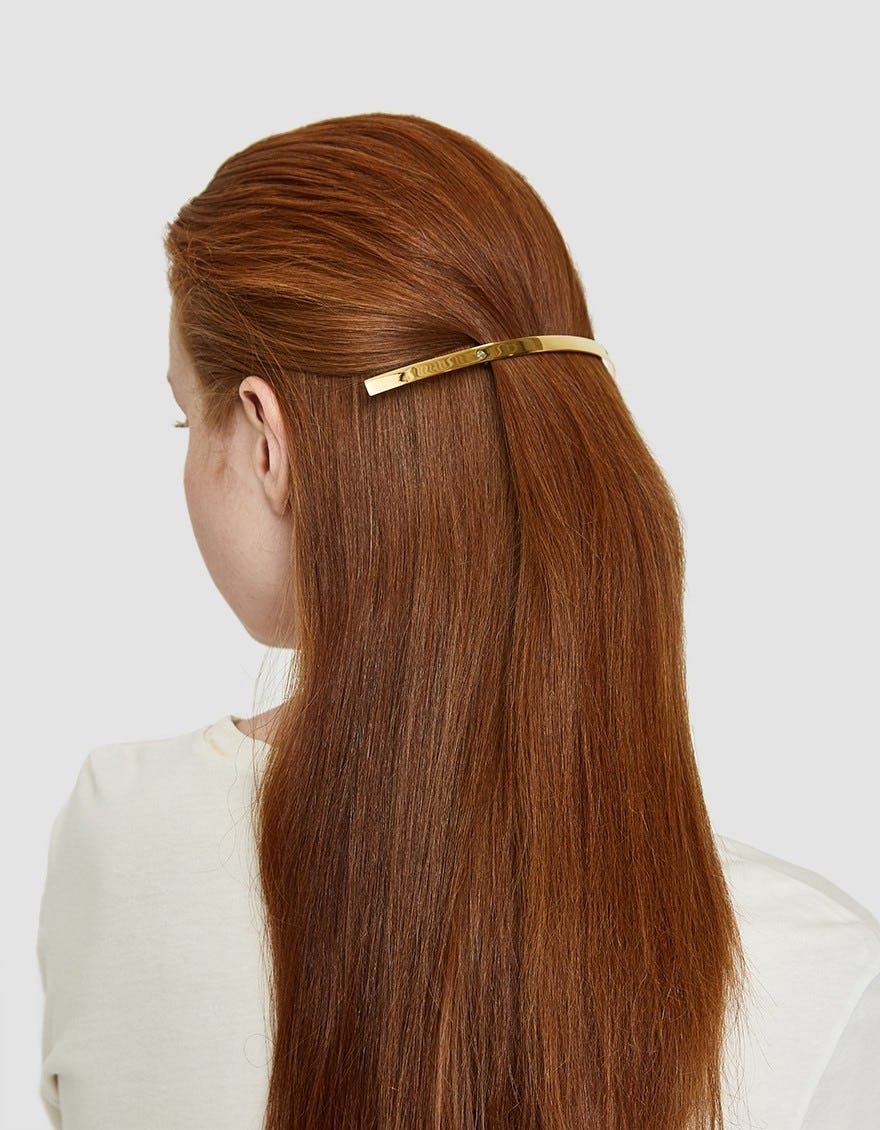 Gold Hair Accessories Are Replacing Their Colorful Counterparts For
