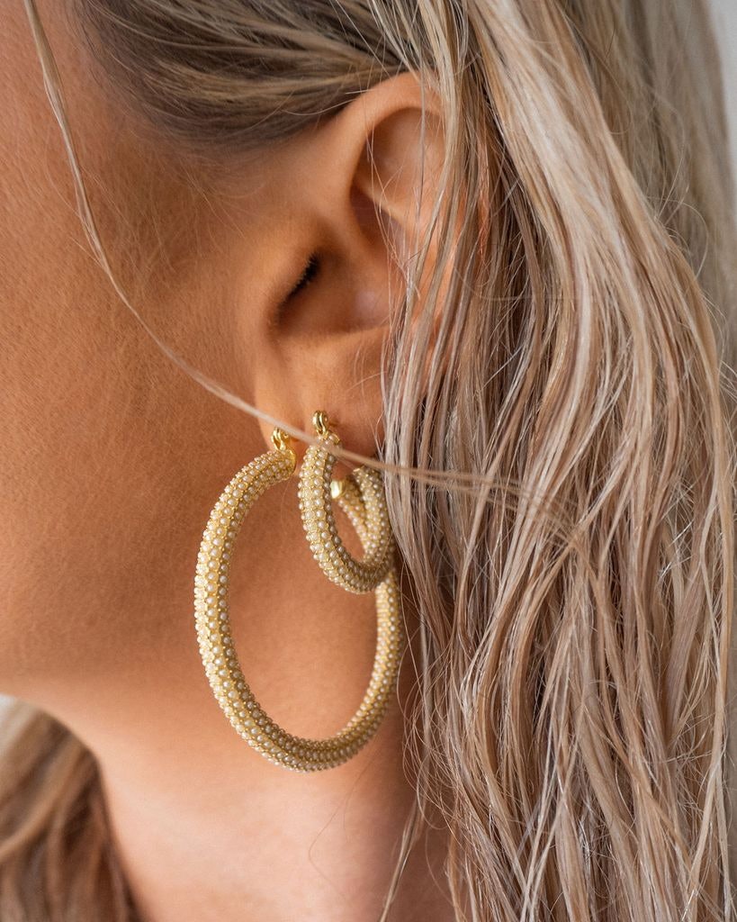 Luv Aj's Gold Hoop Earrings Just Got A Chic Update That You Won't Want ... Luv Aj's Gold Hoop Earrings Just Got A Chic Update That You Won't Want ...