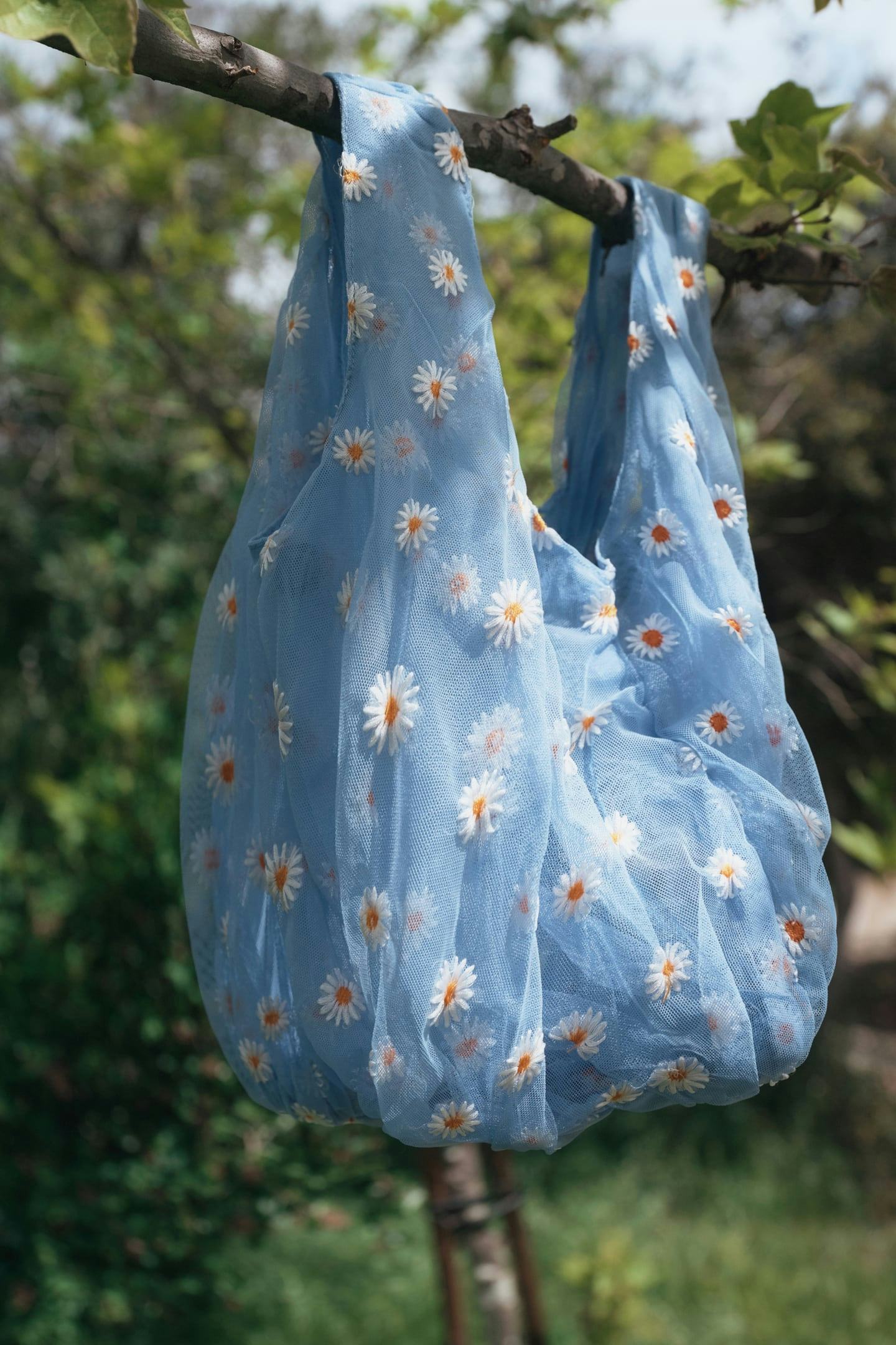 zara blue bag