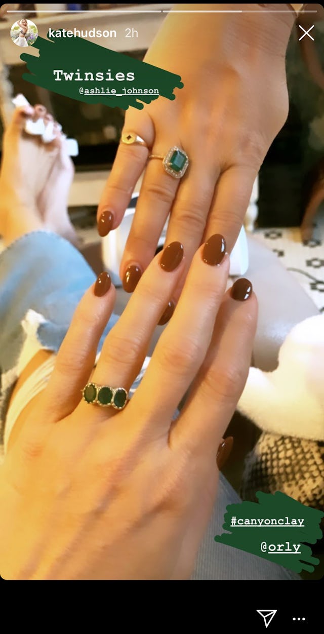 Kate Hudson's Brown Nails Feature A New MustTry Shade For Fall 2020