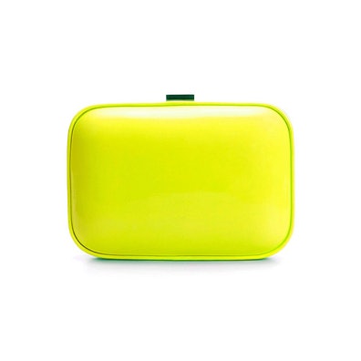 neon clutch bag zara