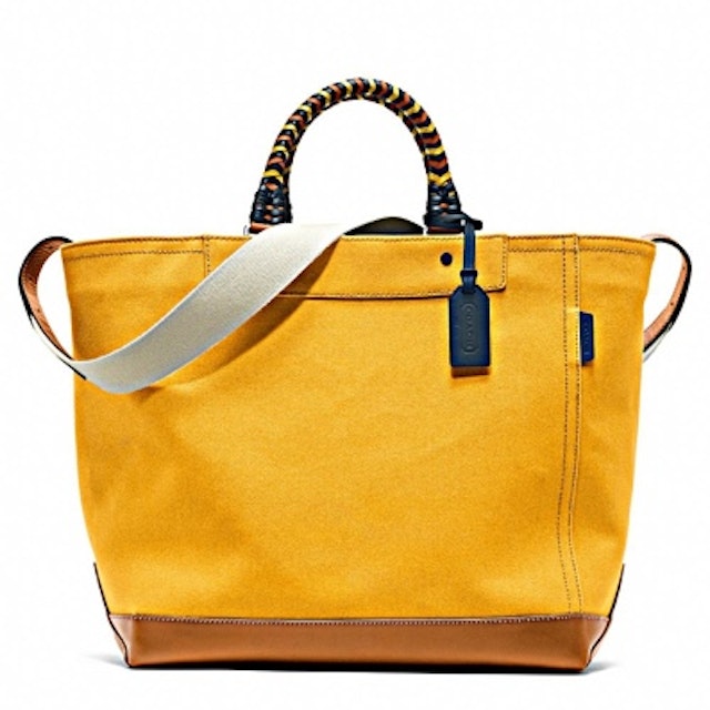 bags under travel coach purseblog bleecker tote canvas beach