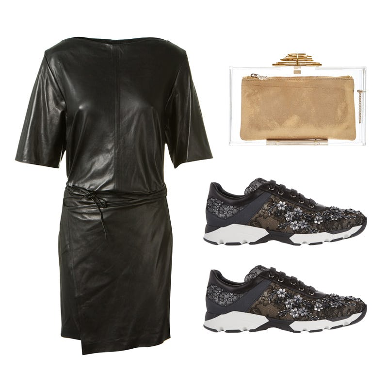 How To Wear Sneakers With A Dress