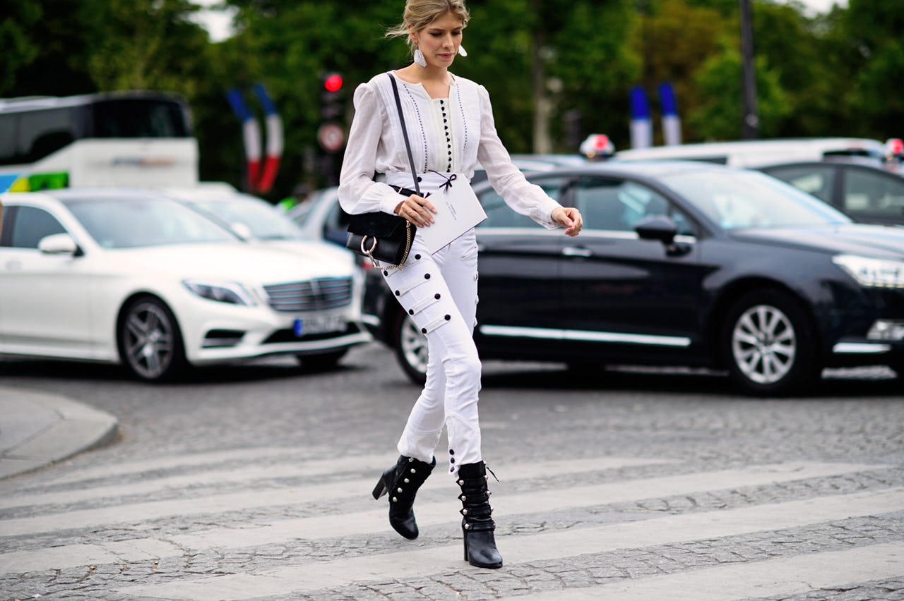 uninterrupted white dress