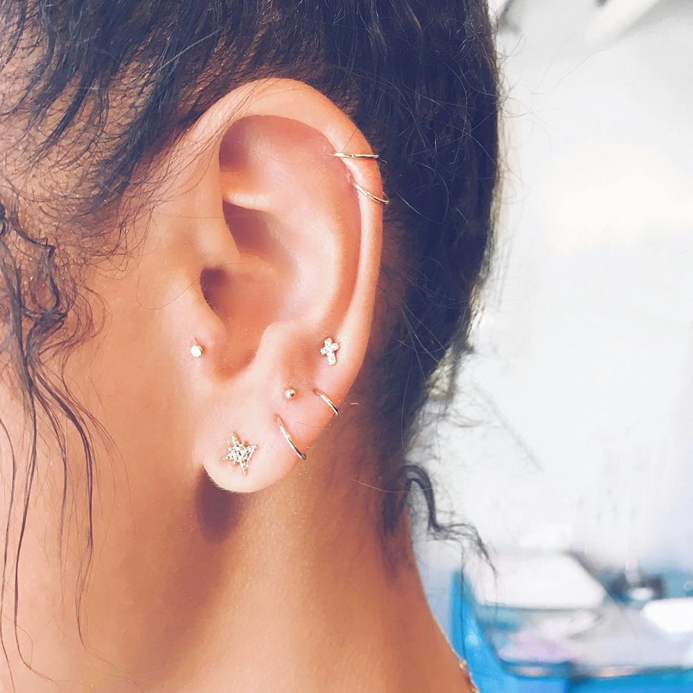 cute cartilage piercings tumblr