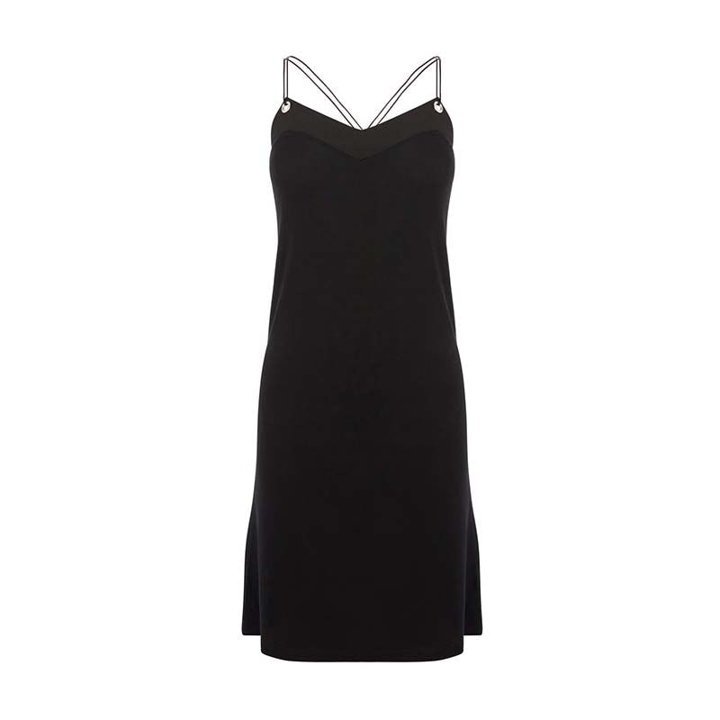 oasis black utility dress