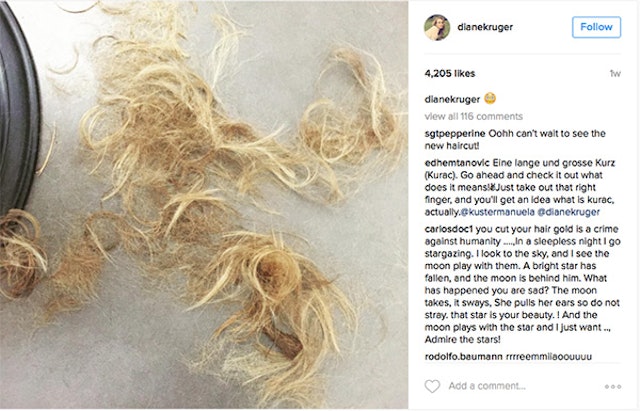 Diane Kruger Just Chopped Off Most Of Her Hair