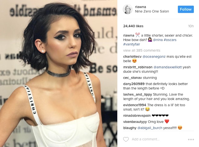 This Is Nina Dobrev S Shortest Haircut Ever