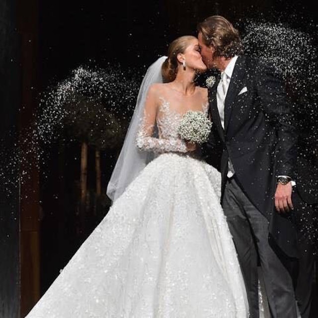 Try Not To Be Blinded By This Swarovski Heiress’ Stunning Bridal Gown