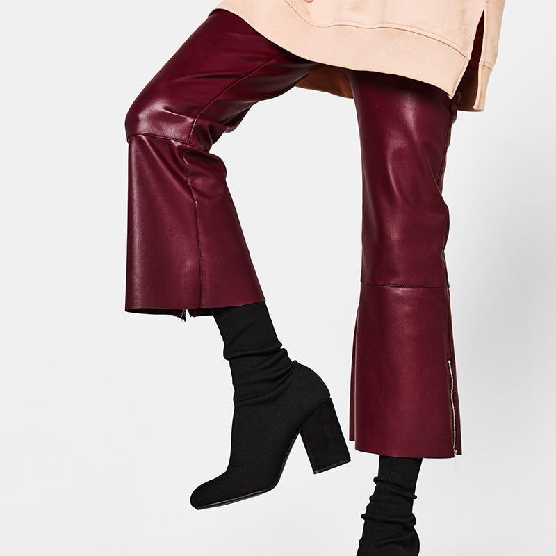 bershka patent boots