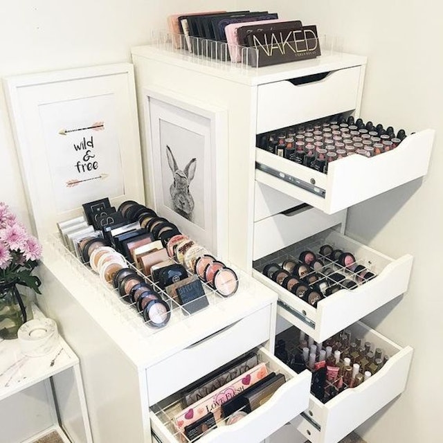 Hedendaags Genius Ikea Hacks For Organizing Your Makeup QA-22