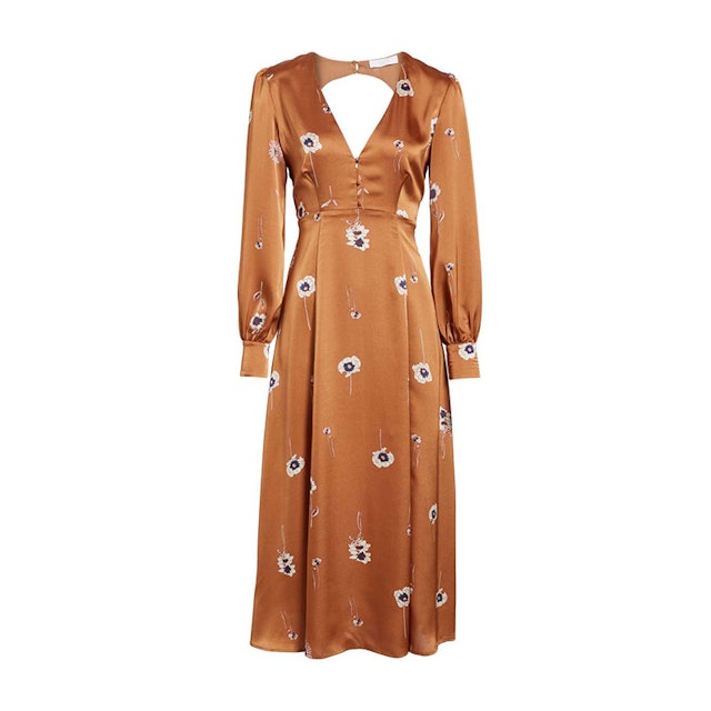 Emerald green long sleeve midi dress astr the label