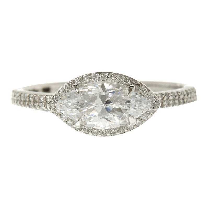 modern marquise diamond settings