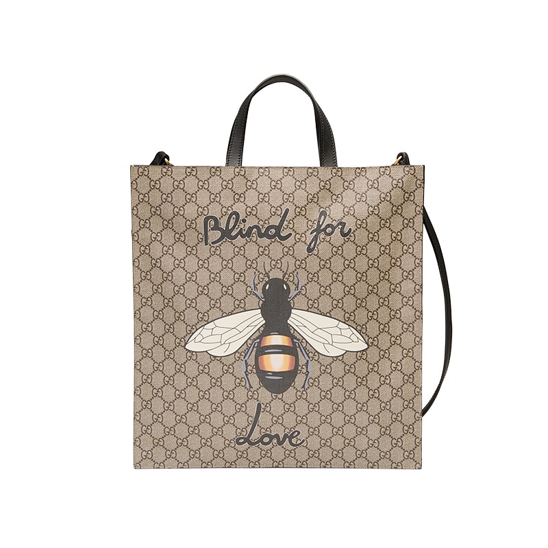 bee print soft gg supreme tote